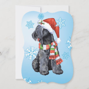 Lycklig Howlidays Kerry blåttTerrier Julkort