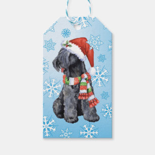 Lycklig Howlidays Kerry Blue Terrier Presentetikett