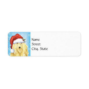 Lycklig Howlidays Komondor Returadress Etikett