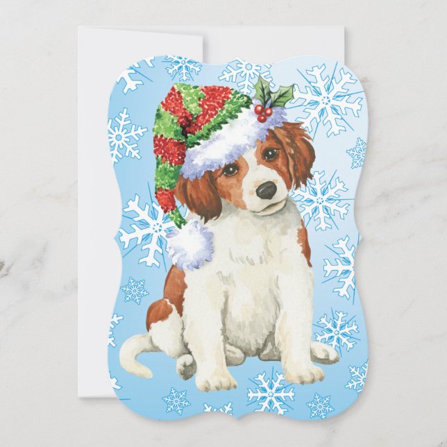 Lycklig Howlidays Kooikerhondje Julkort (Framsida)