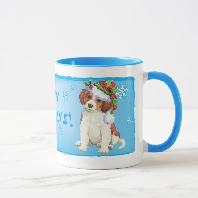 Lycklig Howlidays Kooikerhondje Mugg (Höger)