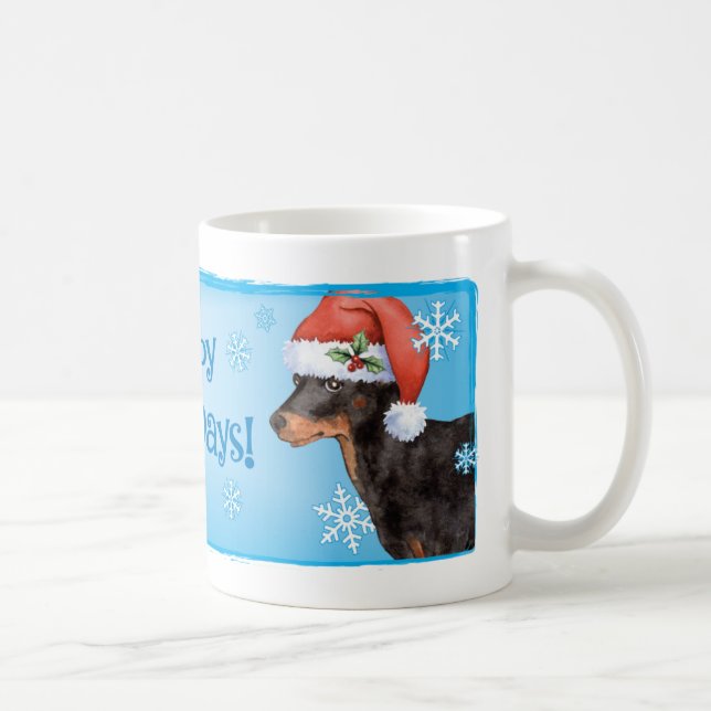 Lycklig Howlidays Leksak Manchester Terrier Kaffemugg (Höger)