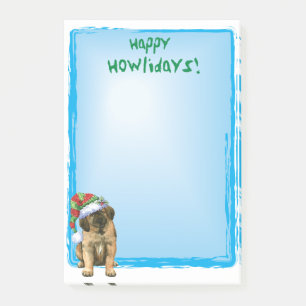 Lycklig Howlidays Leonberger Post-it Block