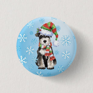 Lycklig Howlidays miniatyrSchnauzer Knapp