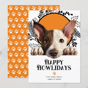 Lycklig Howlidays Minister Bull Terrier jul Julkort