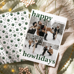 Lycklig Howlidays Modern Pet Helgdag Julkort