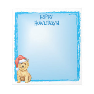 Lycklig Howlidays Norwich Terrier Anteckningsblock