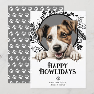Lycklig Howlidays Parson Russell Terrier jul Julkort