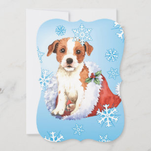 Lycklig Howlidays Parson Russell Terrier Julkort