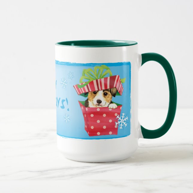 Lycklig Howlidays Pembroke Welsh Corgi Mugg (Höger)