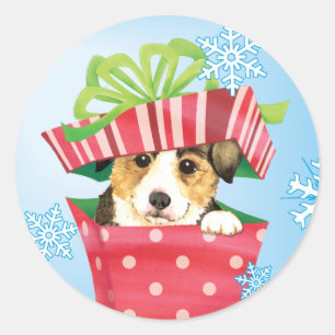 Lycklig Howlidays Pembroke Welsh Corgi Runt Klistermärke