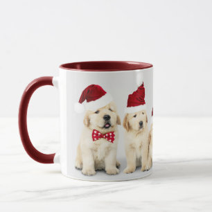 Lycklig Howlidays Pet Hund Helgdag Photo Jul Mugg