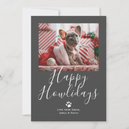 Lycklig Howlidays Pet Hund jul Julkort