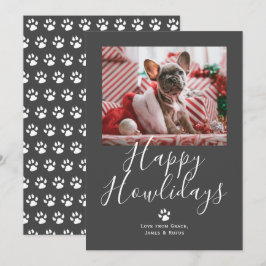 Lycklig Howlidays Pet Hund jul Julkort