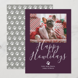 Lycklig Howlidays Pet Hund jul Julkort