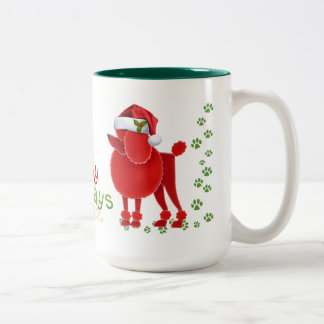 Lycklig Howlidays Pudel coffe Mugg
