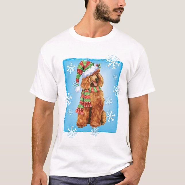 Lycklig Howlidays Pudel Tröja (Framsida)