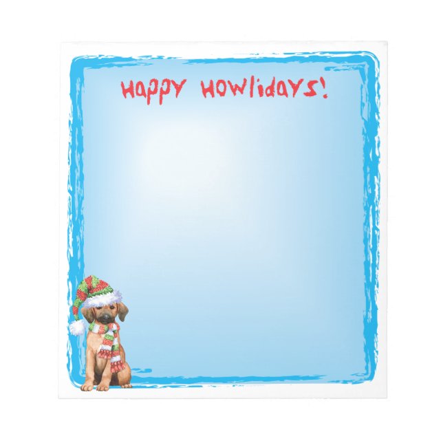 Lycklig Howlidays Redbone Anteckningsblock (Framsida)
