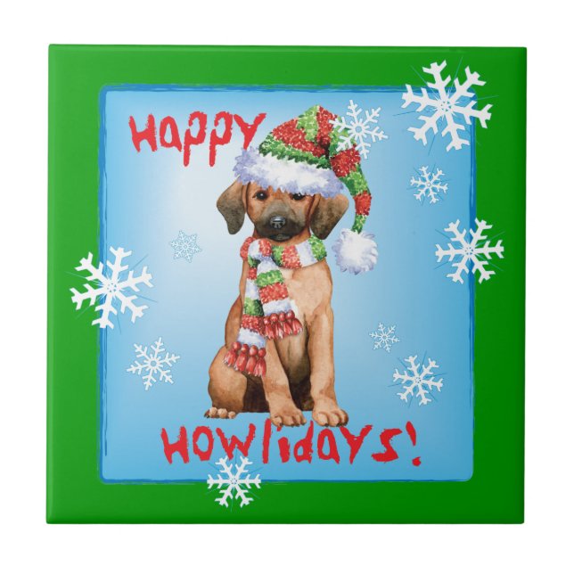 Lycklig Howlidays Redbone Kakelplatta (Framsidan)