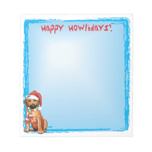 Lycklig Howlidays Rhodesian Ridgeback Anteckningsb Anteckningsblock