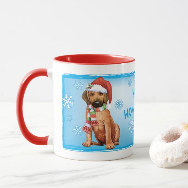 Lycklig Howlidays Rhodesian Ridgeback Mugg (Med munk)