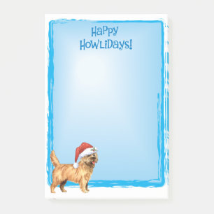 Lycklig Howlidays röseTerrier Post-it Block