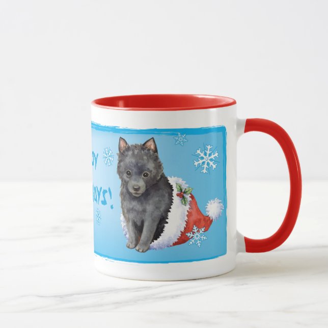 Lycklig Howlidays Schipperke Mugg (Höger)