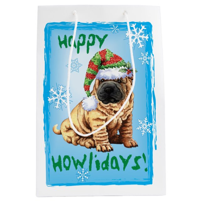 Lycklig Howlidays Shar-Pei (Framsidan)