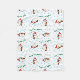Lycklig Howlidays Shih Tzu Fleece Blanket