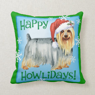 Lycklig Howlidays silkeslen Terrier Kudde