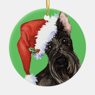 Lycklig Howlidays skottTerrier Julgransprydnad Keramik