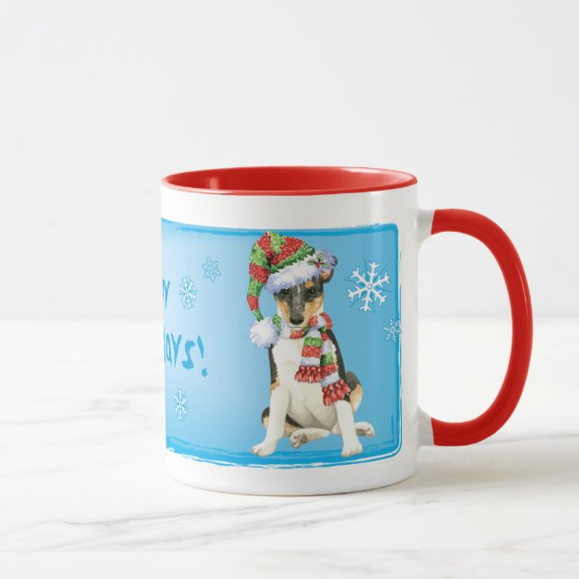 Lycklig Howlidays Smooth Collie Mugg (Höger)