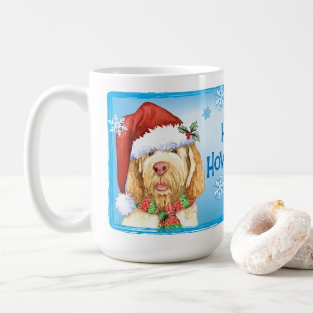 Lycklig Howlidays Spinone Italiano Coffee Mugg (Med munk)