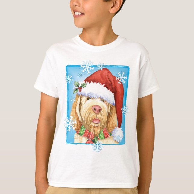 Lycklig Howlidays Spinone Italiano T-Shirt (Framsida)