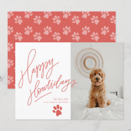 Lycklig Howlidays Tass Pet Hund julfoto