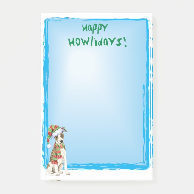 Lycklig Howlidays-textutdrag Post-it Block (Framsida)