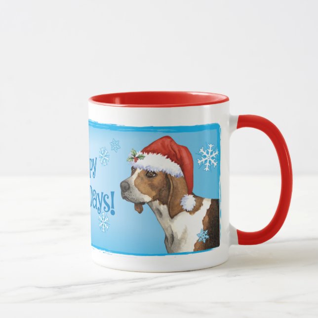 Lycklig Howlidays Treeing fotgängare Mugg (Höger)