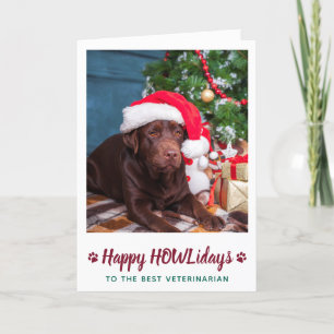 Lycklig HOWLidays Veterinär Anpassningsbar Pet Pho Helgkort