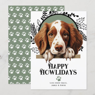Lycklig Howlidays Welsh Springer Spain jul Julkort