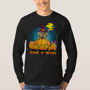 Lycklig Howloween Labrador Retriever Hund Hallowee T Shirt