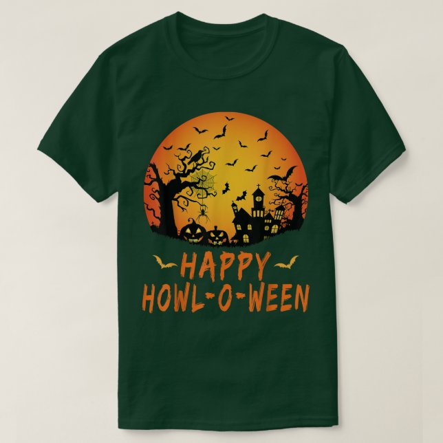 Lycklig Howloween, Scary Spooky Spider Fladdermus, T Shirt (Design framsida)
