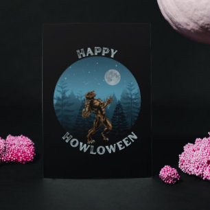 LYCKLIG HOWLOWEEN werevarulv howhalloween Vykort