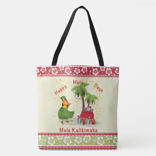 Lycklig Hula Days 2 Tote Tygkasse (Framsida)