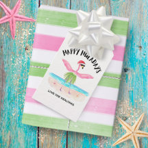 Lycklig Huladays Flamingo Santa Tropical Jul