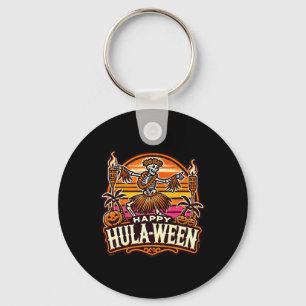 Lycklig Hulaween Spooky Halloween Island Skeleton Nyckelring