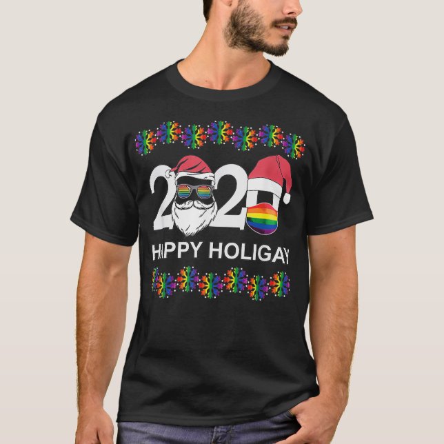 Lycklig Huligay 2020 Gay Lesbisk Transgender Pride T Shirt (Framsida)