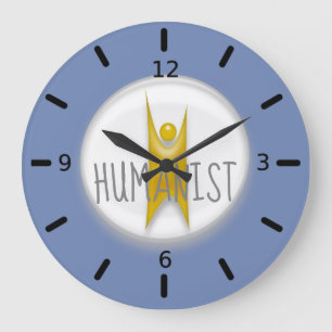 Lycklig Human Humanist Stor Klocka
