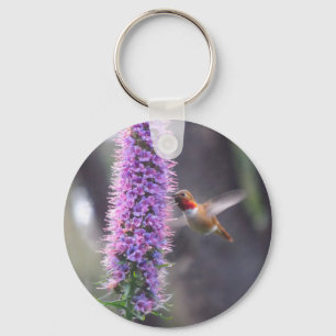 Lycklig hummingbird nyckelring