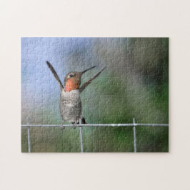 Lycklig Hummingbird Pussel