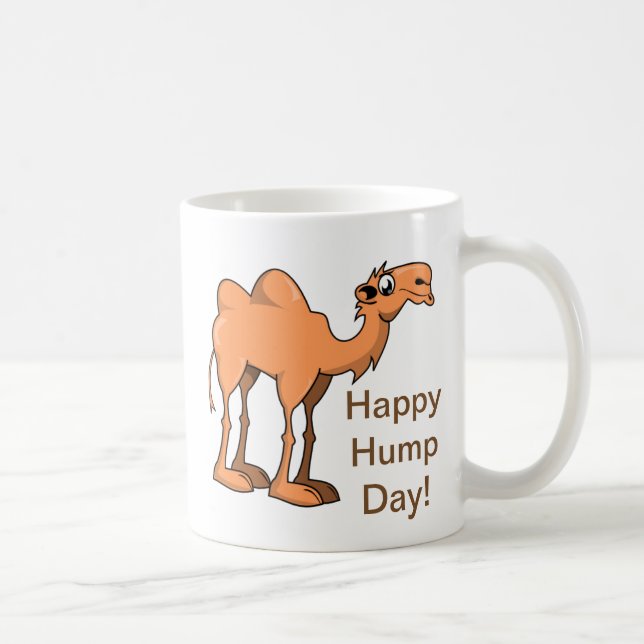 Lycklig Hump Day Camel Kaffemugg (Höger)